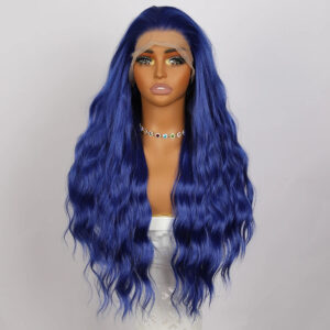 Hot Body Wave  Peru Lace Hair Supplier HD Lace Front Wig Blue Female 13*3 Lace Wig SM9841