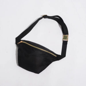 Keymay USA Warehouse Free Shipping Personalized Chenille Letter Patch Small Nylon Waist Bag Kids Nylon Fanny Pack Nylon Belt Bag