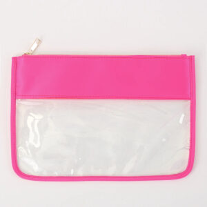 Hot Selling Products 2022 One Size Travel Cosmetic Bag High Capacity Transparent Pvc Cosmetic Bag Clear Zipper Make up Pouch