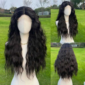 2025 Black Lace Long Curly Hair  Hot Fashion New Wig SM9159