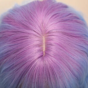 Smilco Blue-purple Gradient Bob Wig-14-inch Advanced Synthetic Wig SM039