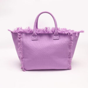 Keymay New Arrival Summer 6 Color Fringe Canvas Handbag Large Capacity High Quality Tassel Fashion Canvas Tote Bag with Zipper