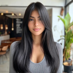 Wholesale SMILCO Natural Black High-Temperature Fiber Silk Wig for Women Curly Straight Hair Transparent Lace Layered SM8015