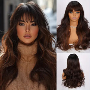 2025 Best-selling High-quality Luxury Woven Wig High-end Future Fiber Synthetic Closed Female Wig SM389